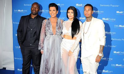 Kylie Jenner and Tyga Have Double Date With Mom Kris and Boyfriend Corey Gamble at Yacht Party