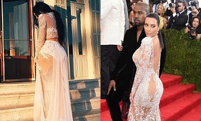 Kylie Jenner Copies Sister Kim Kardashians 2015 Met Gala See
