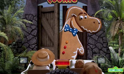 'Sesame Street' Spoofs 'Jurassic Park' With Giant Cookie