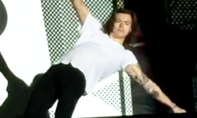 Video: Harry Styles Falls Onstage During One Direction's San Diego Concert