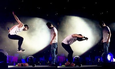 Louis Tomlinson Destroys a Naughty Boy Pinata at One Direction Concert