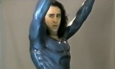 Nicolas Cage Tries His Superman Suit in Test Footage of Tim Burton's Scrapped Movie