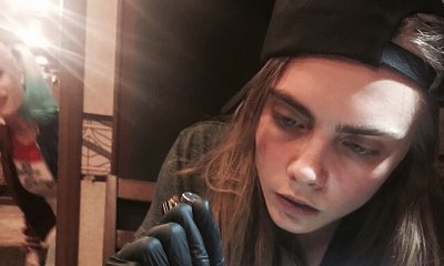 Cara Delevingne Gets and Gives 'Suicide Squad' Tattoo