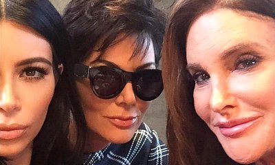 Kim Kardashian Posts First Selfie Showing Kris and Caitlyn Jenner Together