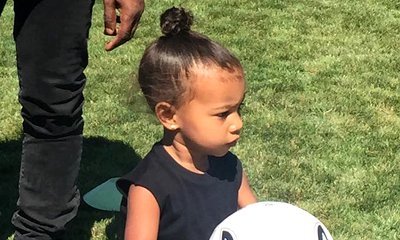 Kim Kardashian Shares Adorable Snaps of Daughter North West as Soccer Player