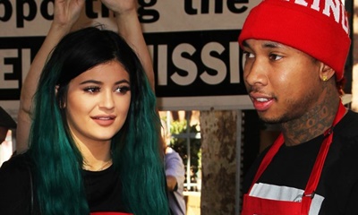 Kylie Jenner Hugs and Holds Hands With Tyga in Rare PDA Pictures