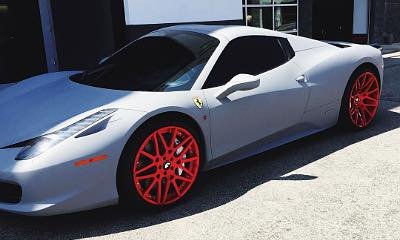 Kylie Jenner Paints White Ferrari Grey