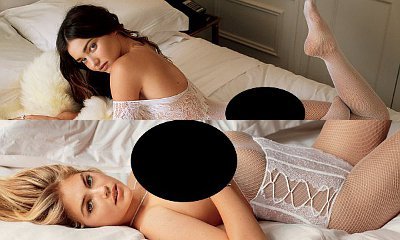Miranda Kerr and Kate Upton Pose Topless in Lingerie for V Magazine