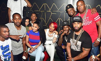 Nicki Minaj Avoids Eye-Contact With Meek Mill in Group Photos While Partying Together in Atlanta