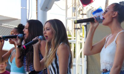 Video: Giant Bug Nearly Ruins Little Mix's Performance