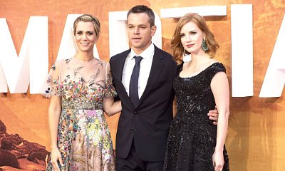 Kristen Wiig, Matt Damon and Jessica Chastain Attend 'The Martian' London Premiere