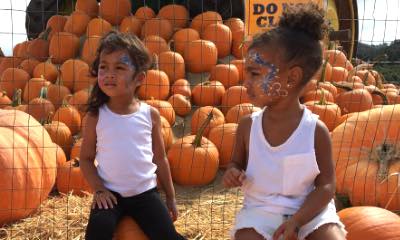 Kim Kardashian Shares Cute Photos of North West Strolling Around Pumpkin Patch