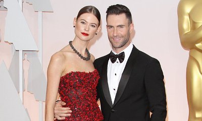 Adam Levine Gives Behati Prinsloo the Sweetest Surprise After Victoria's Secret Show