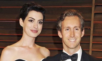 All Smiles! Anne Hathaway Steps Out With Hubby After Pregnancy News Breaks Out