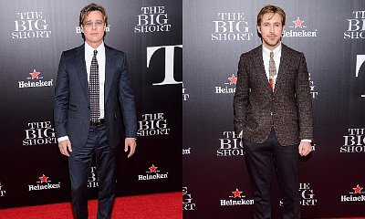 Brad Pitt and Ryan Gosling Handsomely Hit Red Carpet of 'The Big Short' N.Y. Premiere