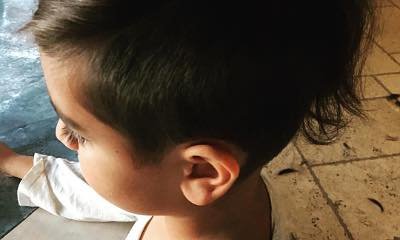 Look at Kourtney Kardashian Giving Her Son Mason Cool Haircut