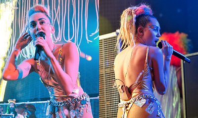 Miley Cyrus Dons Fake Breasts, Prosthetic Penis During Dead Petz Tour in Chicago