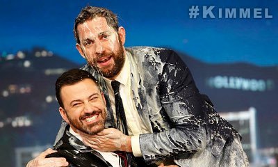 Watch John Krasinski Get 'Eggnogged' by Jimmy Kimmel in Their Epic Christmas Prank War