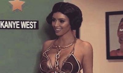Kim Kardashian Looks Fabulous Wearing Leia's Gold Bikini in Throwback Photos