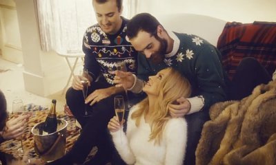 Kylie Minogue Cozying Up to Her Real-Life BF in 'Every Day's Like Christmas' Video