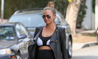 What a Gorgeous Mom-to-Be! Chrissy Teigen Shows Off Baby Bump in Sports Bra
