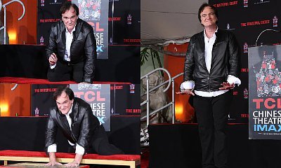 Quentin Tarantino Honored With Hand and Footprint Ceremony