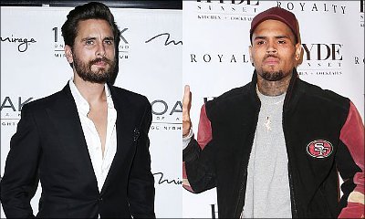 Scott Disick and Chris Brown Visit Strip Club After Partying Together
