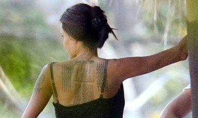 Angelina Jolie Shows Off  Three New Tattoos