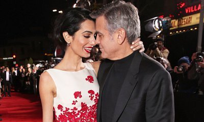 George Clooney and Wife Amal Get Lovey Dovey at 'Hail Caesar' L.A. Premiere