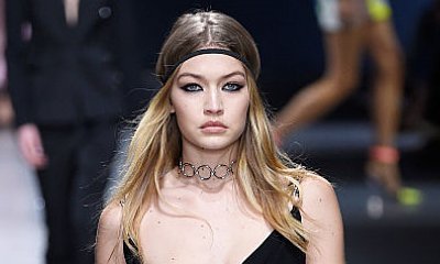 Gigi Hadid Laughs Off Her Wardrobe Malfunction on Versace Runway