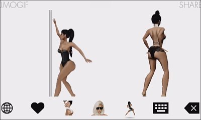 Kim Kardashian's New Kimojis Include Stripper Poles and Twerking