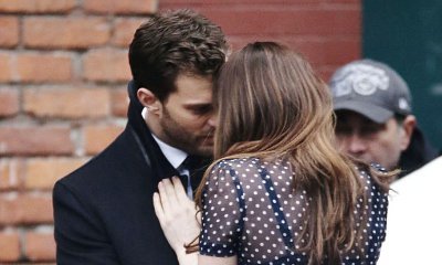 'Fifty Shades Darker' On-Set Pics Reveal Christian and Ana's Kiss