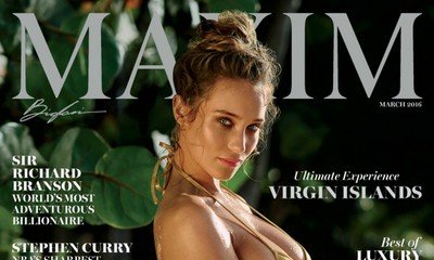 Hannah Davis Sizzles in Tiny Bikini for Maxim