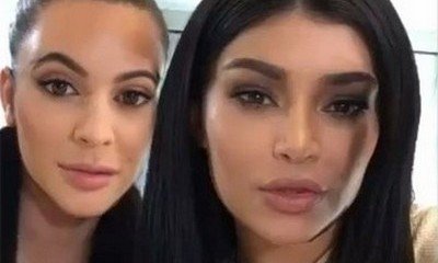 Kim Kardashian and Kylie Jenner Swap Faces on Snapchat