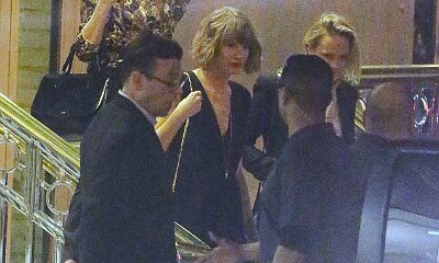 Taylor Swift Spotted Wearing Necklace From Calvin Harris for the First Time