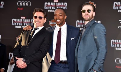 Chris Evans, Robert Downey Jr. Put Aside On-Screen Rivalry for 'Captain America: Civil War' Premiere