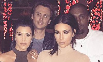 Kim Kardashian Flashes Underwear in Sheer Nude Dress