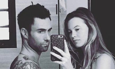 Adam Levine Is Also Popping! He Tries to Match Behati Prinsloo's Pregnant Belly in This Cute Selfie