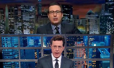 Videos: How John Oliver and Stephen Colbert Mock Donald Trump for Posing as His Own Publicist