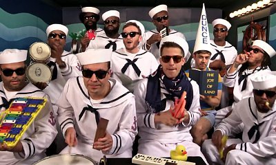 The Lonely Island and Jimmy Fallon Turn Into Sailors and Perform With Classroom Instruments