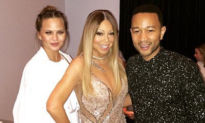 Chrissy Teigen Screams Out Loud When Mariah Carey Takes John Legend on Stage at Her Concert