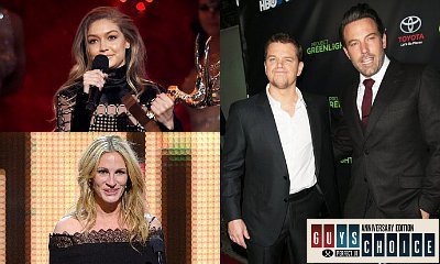 Gigi Hadid, Ben Affleck, Matt Damon, Julia Roberts Win at Guys Choice Awards 2016