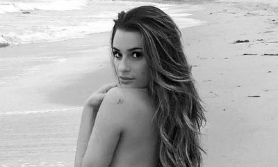 Lea Michele Gets Topless in Beachy Photo Shoot