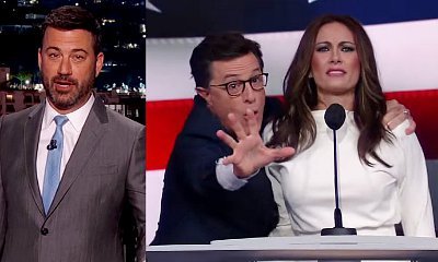 Jimmy Kimmel and Stephen Colbert Poke Fun at Melania Trump Speech Plagiarism Accusation