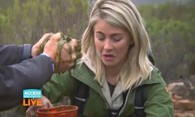 Yikes! Julianne Hough Eats Elephant Poop on 'Running Wild with Bear Grylls'