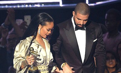 Drake Trips on Rihanna's Dress After Declaring His Love for Her at the 2016 MTV VMAs