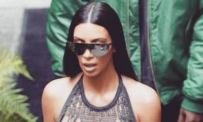 Kim Kardashian Ditches Panties in Jaw-Dropping Look at Paris Fashion Week
