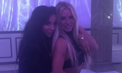 Britney Spears and Tinashe Share Photo From 'Slumber Party' Video Shoot