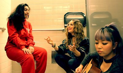JoJo, Alessia Cara and DNCE's JinJoo Perform 'I Can Only' in a Bathroom Stall