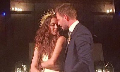 Patrick J. Adams and Troian Bellisario Get Married in Camping-Themed Wedding